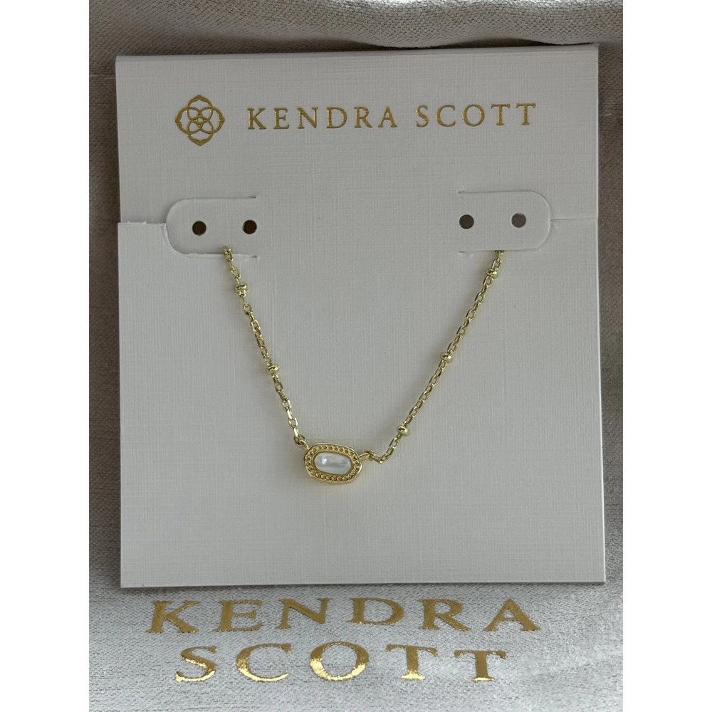 Kendra Scot White Pendant Necklace